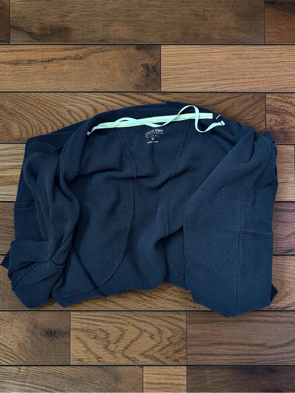 Calvin Klein Performance Women’s Black Open Front Wrap Cardigan Size XL